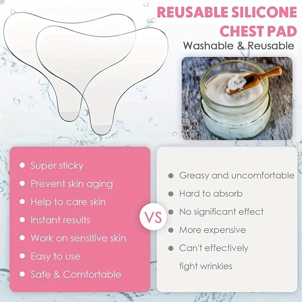SmoothLift Reusable Silicone Chest Patch – T-Shaped