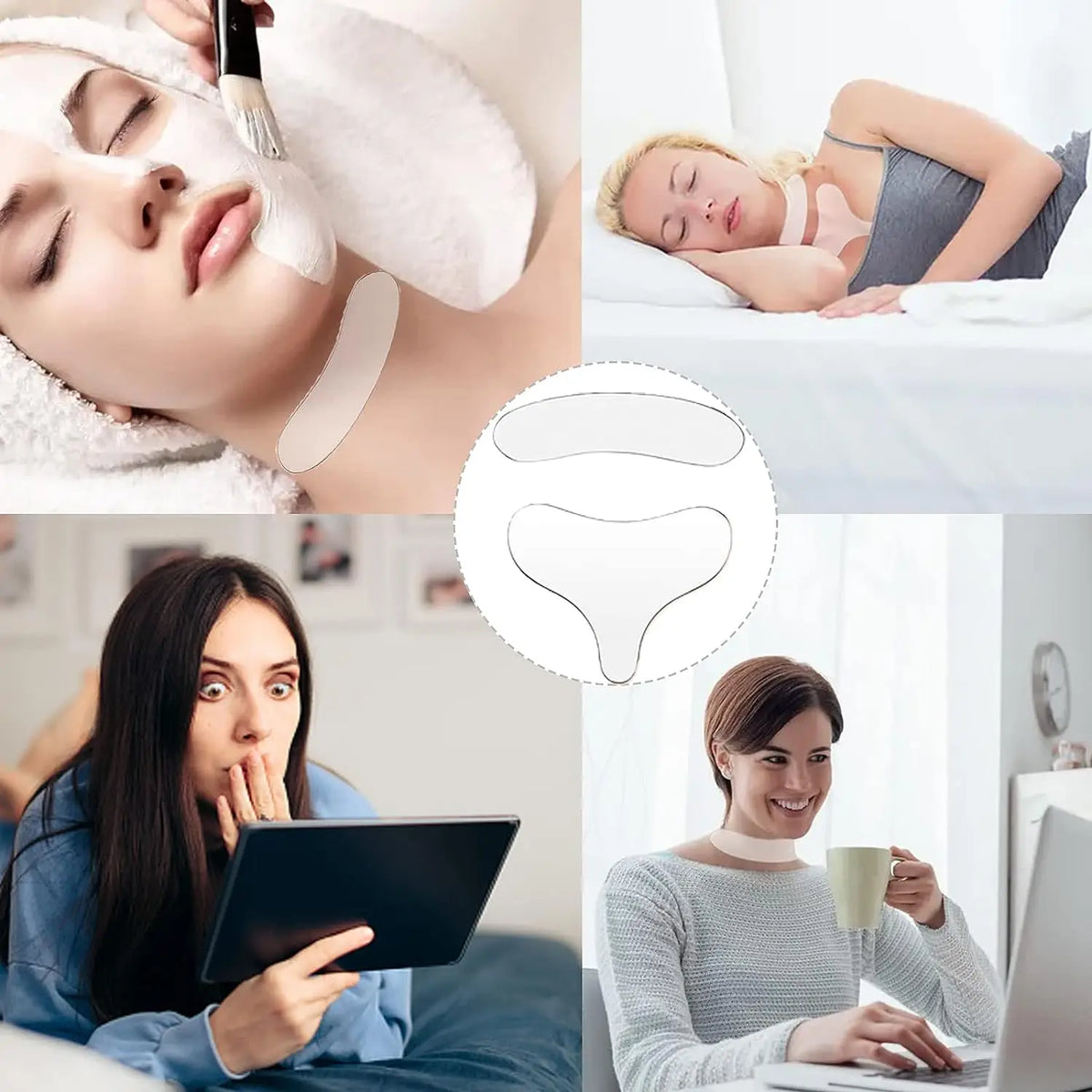 SmoothLift Reusable Silicone Chest Patch – T-Shaped